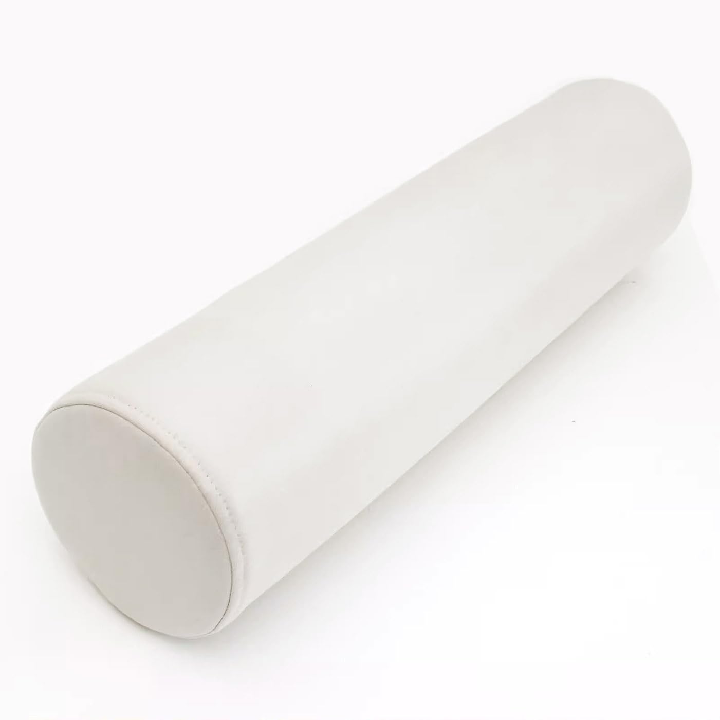 qing yun Round Sofa Armrest Cushion Support Head Neck Bolster Pillow,Waterproof Sleeping Cushion Bolster Pillow for Back/Head/Neck/Lumbar Yoga (10 * 70cm,White)