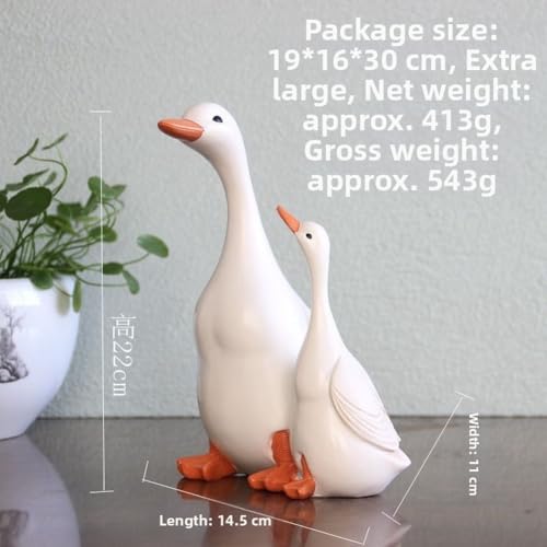 Sculpture canard résine résistante de qualité supérieure pour cour