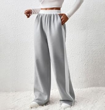 Women's High Waist Casual Pants Drawstring Long Sweater Pants
