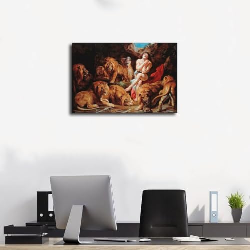 Toile Daniel in The Lions Den Rubens solution déco murale pour petit bureau vide