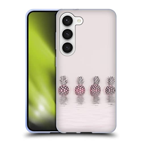 Funda de Gel Suave compatible con Samsung Galaxy S23 5G carcasa LebensArt Piñas