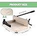 12 Guillotine Paper Cutter, Heavy Duty Paper Cutter for A4 Paper, Stack Paper Trimmer 400 Sheet Capacity, with Double Safety Protection&Durable HSS Blade for Office