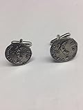 Handgefertigt in Sheffield Galba we-c7 Seite B English Pewter Römische Münze Manschettenknöpfe