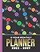 5-Year Monthly Planner 2023-2027: Dated 8.5x11 Calendar Journal / Personal Diary With To Do Lists - Goal - Reminder - Note Sections / New Year's - ... Vinyl Record - Retro Music Art Pattern