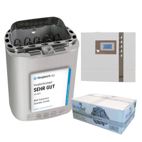 Saunaofen 8 kW Well Solutions Scandia Combi für Saunen