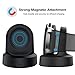 MoKo Charger Dock fit Samsung Galaxy Watch 42mm/46mm, 2PCS Portable Magnetic Charging Replacement Charging Stand Adapter Station Cradle Holder Fit Samsung Galaxy Watch SM-R810/SM-R815/SM-R800 - Black