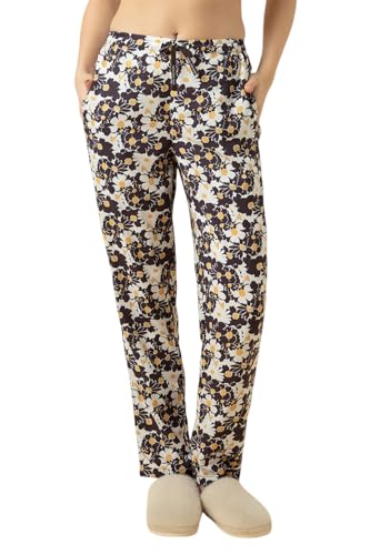 Image of Van Heusen Women's Printed Lounge Pants | Drawstrings & Side Pockets | Ultra Soft Fabric | Relaxed Fit | At home pyjamas | Everyday Comfort | Printed | Style 55306 | Available in Pack of 1 & 2