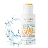 Jean & Len Sensitive Sonnenmilch LSF 50 wasserfest, Sofortschutz für...