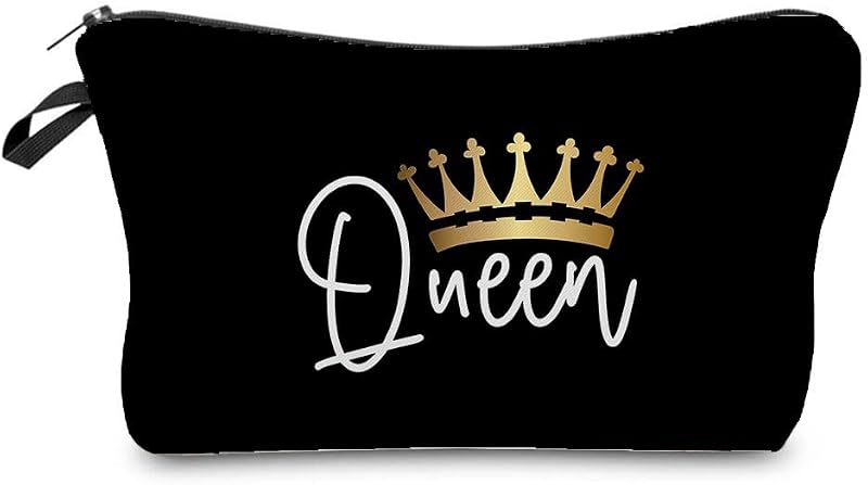 Necessaire de maquiagem Livel lhood Queen Crown com zíper