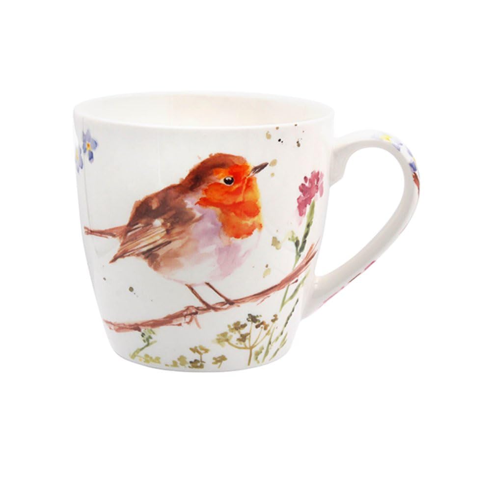 Fine China Breakfast Mug (Robin by Jennifer Rose R)