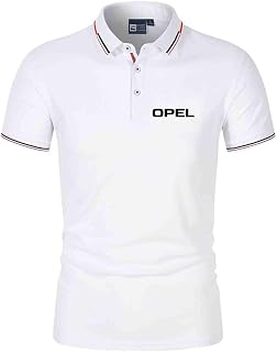 Mens Golf Polo Shirts for OPEL Collared T-Shirt Tennis Half Sleeve Plain Printing Short Sleeve Active Lightweight Gym Wear Soft Comfy Tee Top Clothes