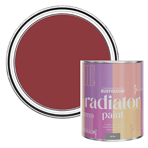 Rust-Oleum Red Heat Resistant Radiator Paint in Satin Finish - Empire Red 750ml