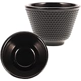 TASSE À THÉ EN FONTE --- en fonte, avec un fond du processus de broyage fin, peut être placée de manière stable sur la table