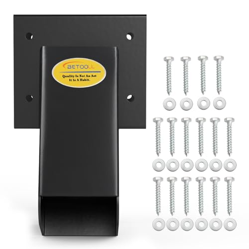 BETOOLL 90° A-Frame Middle Swing Set Brackets, Heavy Duty Steel DIY Swing Set - Includes Mounting Hardware, Ideal for Indoor and Outdoor Playgrounds (1 Middle Bracket-Black)