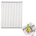 Roll Up Dish Drying Rack Over Sink, 20.5 x 15.7 Inch Small Multipurpose Kitchen Tools Stainless Steel Foldable Adjustable Dish Drainer for Fruits Vegetable Baby Bottle,Drying,Draining,Trivet