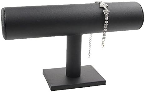 Bocar Grey Velvet Bracelet Display Stand T-Bar Display Holder Organizer (DCJ-grey)