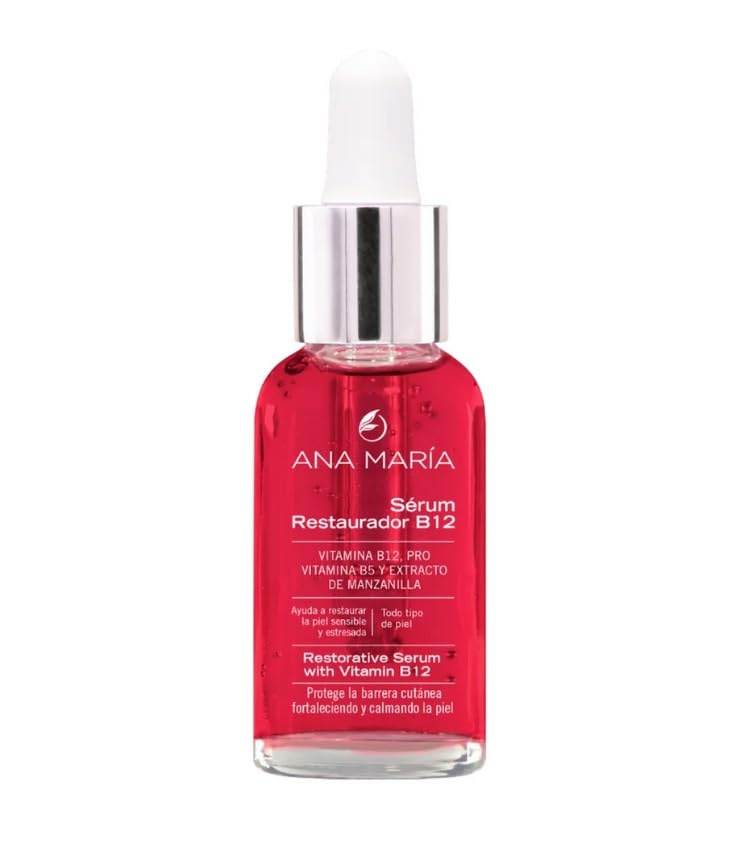 ANA MARIA Suero Facial Restaurador B12 | Facial Serum Restorer B12 1.02oz-30ml - Image 3
