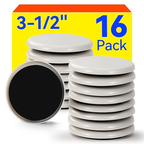 Furniture Sliders Plastic Sliders for Carpet and Hardwood Floors, Reusable Furniture Moving Pads, Chair Legs Floor Prote