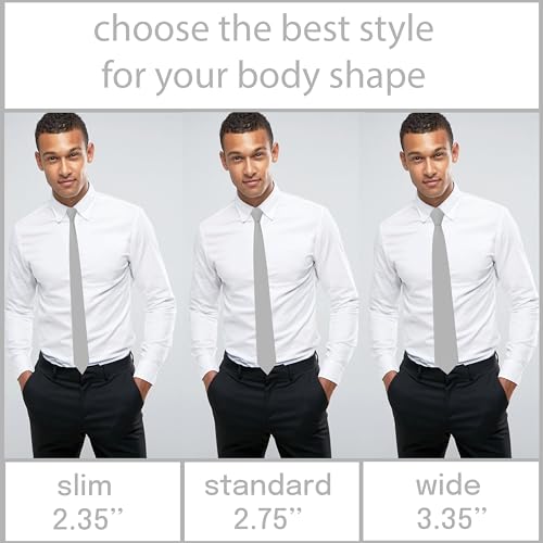 Image of Men's Oxford Matt Neckties Solid Color for Adults Tuxedo Classic Design, by Bow Tie Hosue