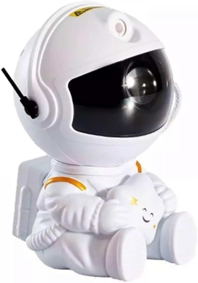 Projetor de luz de galáxia em forma de astronauta, projetor Space Buddy, luz noturna para quarto, controle remoto e temporizador, projetor de estrelas no teto Astro Alan para crianças e adultos