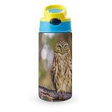 Thermoskanne 500Ml Eule Isolierflasche Thermobecher Vakuum Isolierte Für Schule Fahrrad Sport