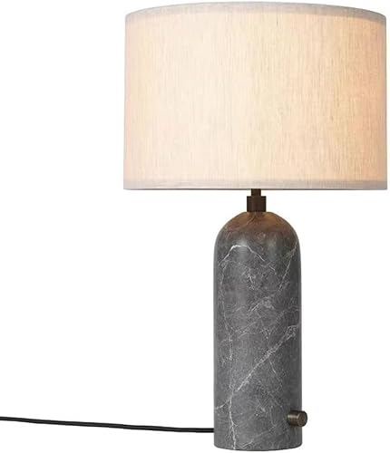 DFAEEKIYO Fabric Table Lamp Hotel Living Concise Lamps Iron Bedside with Lampshade Modern Nightstand for Home Office Cafe Study