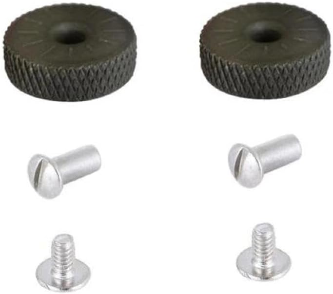 Universal Lighter Replacement Spark Wheel and KD Rivet for Kerosene Lighters in Black 2 Sets