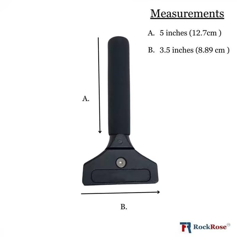 Image of RockRose Elite 8 inch Cast Aluminum Squeegee - Sturdy Long-Handle Anti-Slip Grip Precision Blade Change with Allen Wrench Professional Window Tint Application Tool
