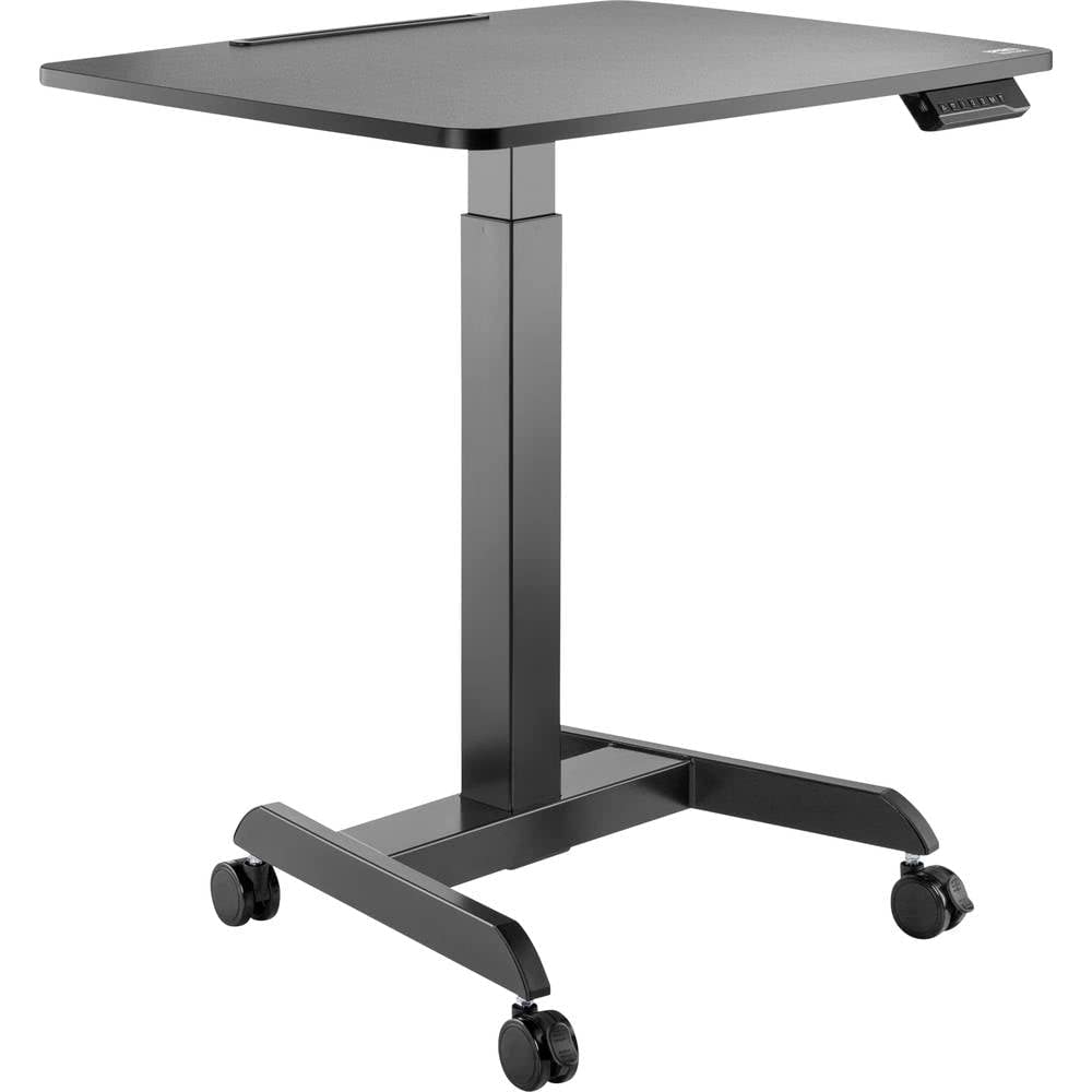 Speaka Höhenverstellbarer Stehtisch Professional SP-SSW-30 780-1280mm (BxT) 600mm x 800mm Schwarz