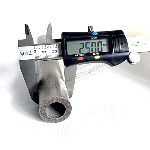 Stainless Steel Tube 25mm OD x 17mm ID, 50mm Wall Thickness, Silver, 10cm Length