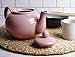 RSVP International Stoneware Teapot Collection, Microwave and Dishwasher Safe, 16 oz, Pink