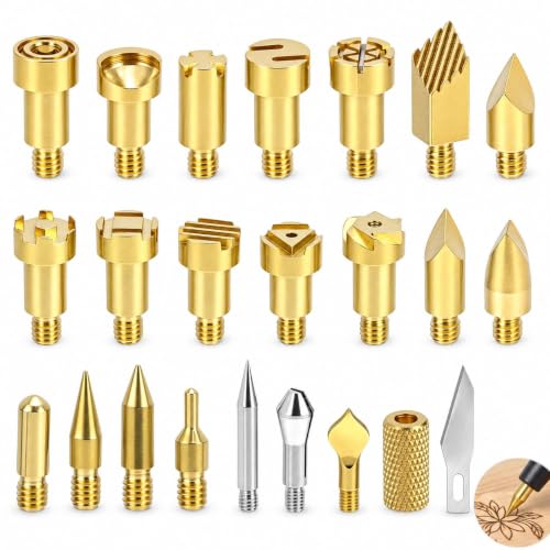 23PCS Brass Wood Burning Tips