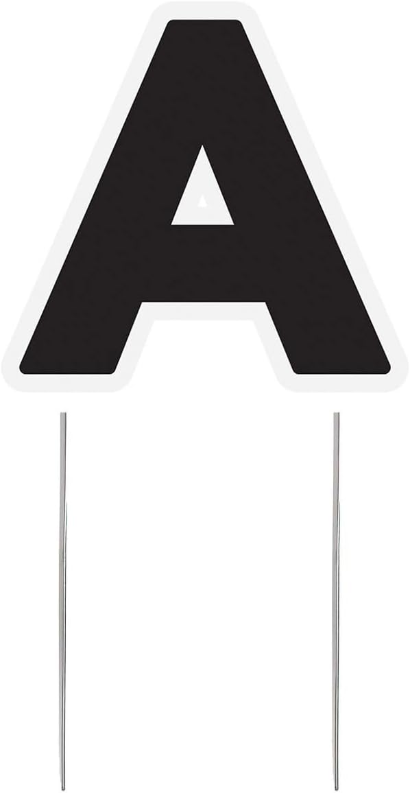 Outdoor Initial A Sign Amazon.com : Anderson's Large Letter A Yard Sign, 36 Inches, Yard Card ...