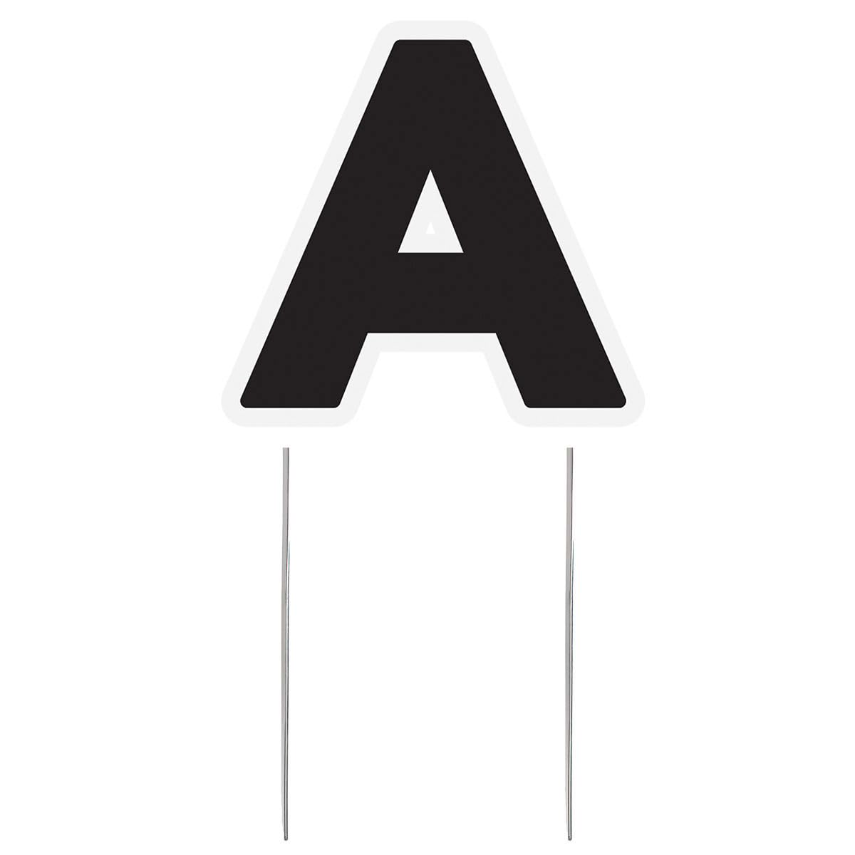 Anderson's Large Letter A Yard Sign, 36 Inches, Yard Card, Outdoor Décor, Lawn Décor, Alphabet Signs
