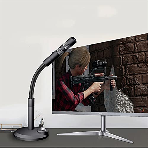 HMBB USB Mikrofon for Computer, Steckerspiel, 360 ° Schwanenhals Omnidirektionales Kondensator MIC for Windows-Laptop… – Bild 4
