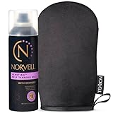 Norvell Venetian Sunless Tanning Set – 7 fl oz Aerosol Mist with Bronzer + Reusable Applicator Mitt for Flawless, Streak-Free Glow