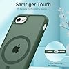 Natiiozie Magnetica Cover per iPhone SE 3/2 (2022/2020), iPhone 8/7 Compatibile con MagSafe Custodia Traslucida Opaca Posteriore, Antiurto Anti-impronta Resistente ai Graffi Protettiva Case verde #4