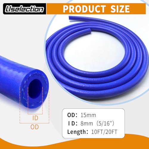 Manguera azul de silicona de 5/16 pulgadas para restaurar radiadores 3