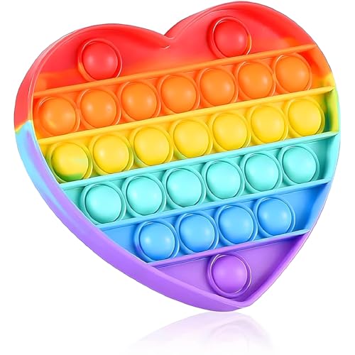 COYUN Pop It,Popit,Poppit,Giocattolo Antistress A Bolle,Bolla in Silicone,Giocattolo Push A Bolle Arcobaleno,Adatto A Persone Autistiche E Irrequiete,Ottimo Regalo per Gli Amici