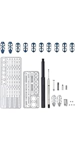 Amazon | DAREWORKS 組立式ステンレスボールペン+鱗紋甲冑パーツ