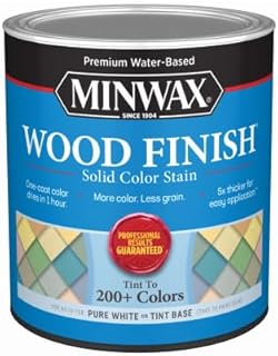 Minwax® Wood Finish® Water-Based Solid Color Stain, White Tint Base, 1 Quart