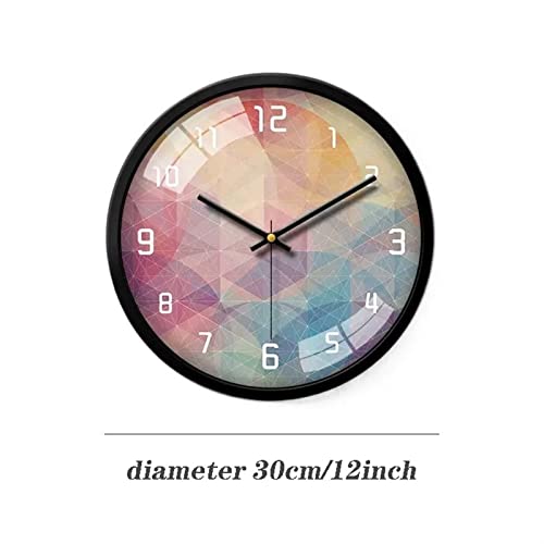 Horloge décorative créative pour chambre à coucher au design circulaire simple