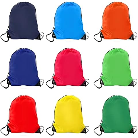AoToZan 9 Pack Multicolour Drawstring Bags Cover