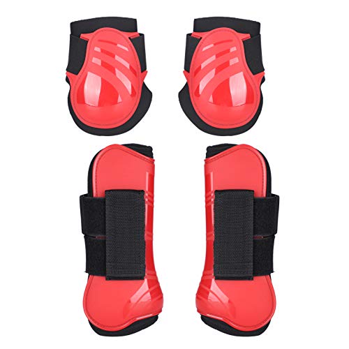 Jeanoko Botas de suporte para cavalos, proteção para pernas, capa grossa e elástica, respirável, alm