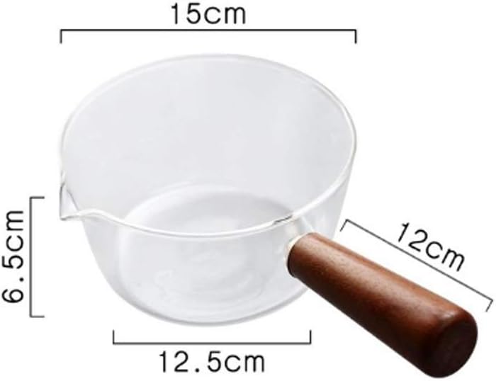 Heat Resistant Transparent Glass Soup Pot Home Kitchen Tableware Instant Noodle Pot image 2
