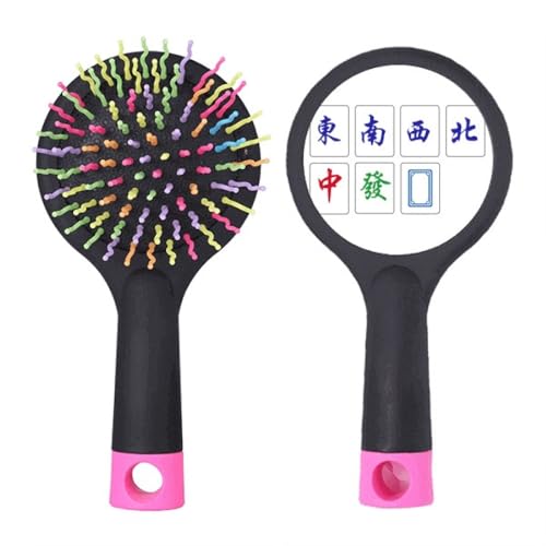 Brosse à cheveux démêlante Mahjong avec base coussin pour salon de coiffure
