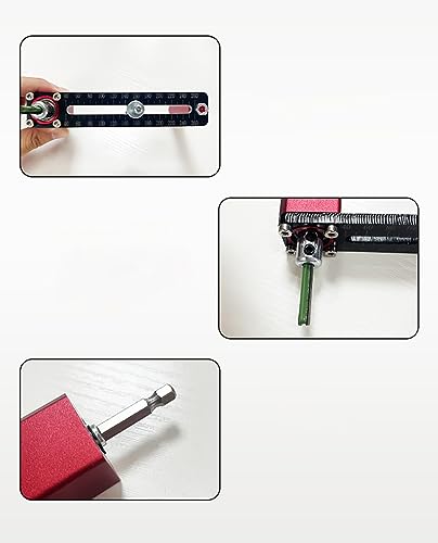 LeTkingok Multi-Function Adjustable Hole Opener, Integrated Ceiling Honeycomb Board 55-250MM Round Hole Cutting Tool with 1 Milling Cutter