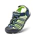 DREAM PAIRS Kinder Jungen und Mädchen Sandalen Outdoor Sportsandalen Strandsandalen Schwarz Klassische Sandalen Klettverschluss Atmungsaktiv Verschleißfest