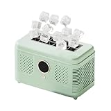 【Fabrication de glaçons rapide et efficace】Cette machine à glaçons utilise une technologie avancée pour produire 12 glaçons en seulement 15 à 20 minutes. Idéale pour les amateurs de boissons fraîches, cette mini machine à glaçons électrique est parfaite pour les cocktails, cafés glacés ou jus.