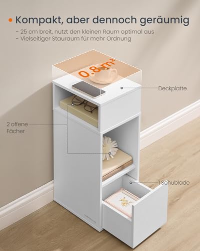 SONGMICS Home Nachttisch, Snapsemble – superschnelle Montage, platzsparend – Ansicht 5